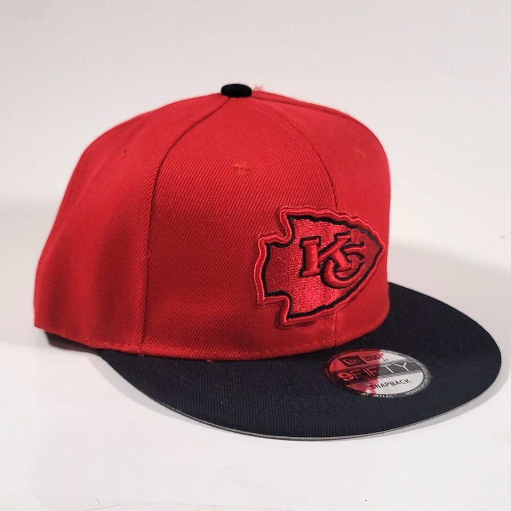 Kansas City Chiefs Hat Red / Black New Era Adjustable Snapback Cap NFL FOOTBALL